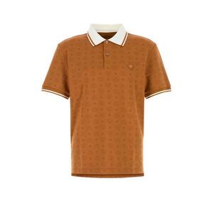 Mcm Men Orange Piquet Polo Shirt